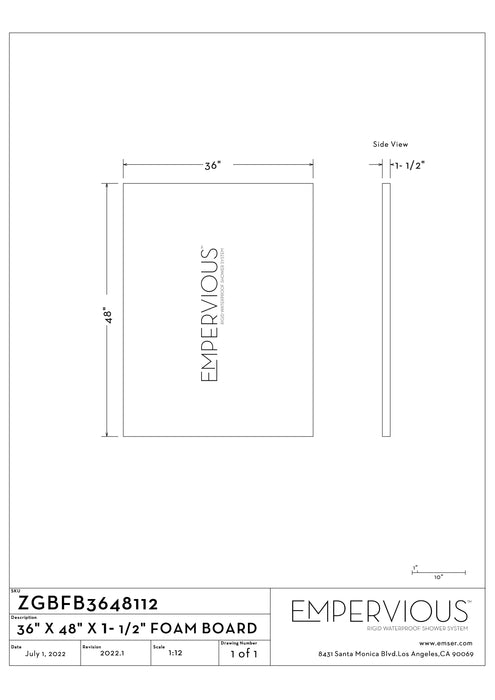 White Foam Board (Standard Sizes)